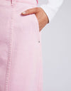 Florence Button Thru Skirt Splendid Pink