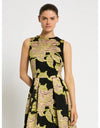 Florence Midi Dress Citrus Pink Black