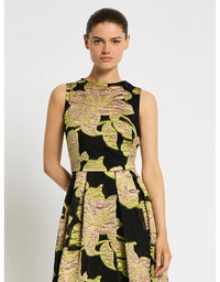 Florence Midi Dress Citrus Pink Black