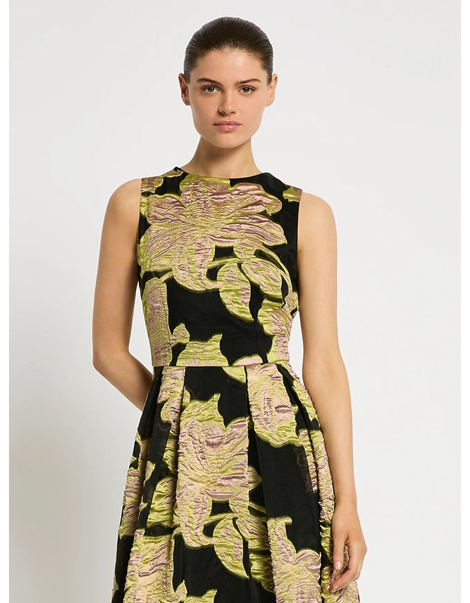 Florence Midi Dress Citrus Pink Black