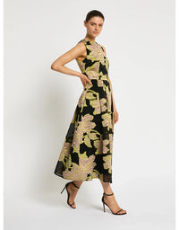 Florence Midi Dress Citrus Pink Black