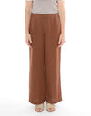 The Fly Front Linen Pant in Sepia, from Jump.