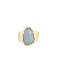 Free-Form Aquamarine Ring