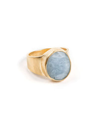 Free-Form Aquamarine Ring