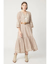 Solene Dress Beige Ecru