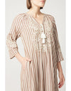 Solene Dress Beige Ecru