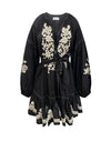 Anouk Dress Black Embroidered