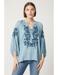 Noemie Blouse Blue