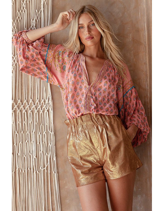 Blouse Karis Pink Paisley