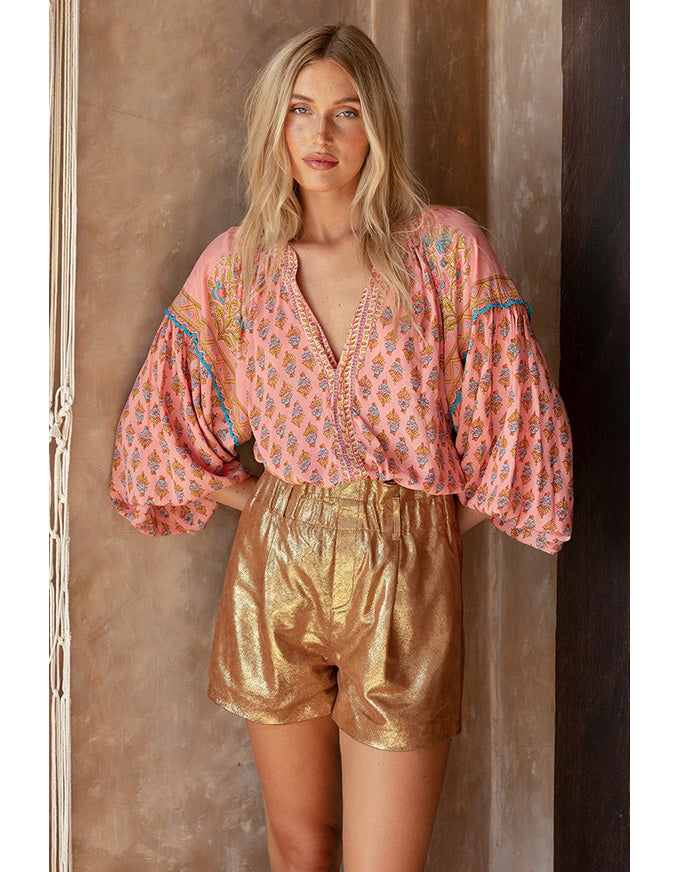 Blouse Karis Pink Paisley