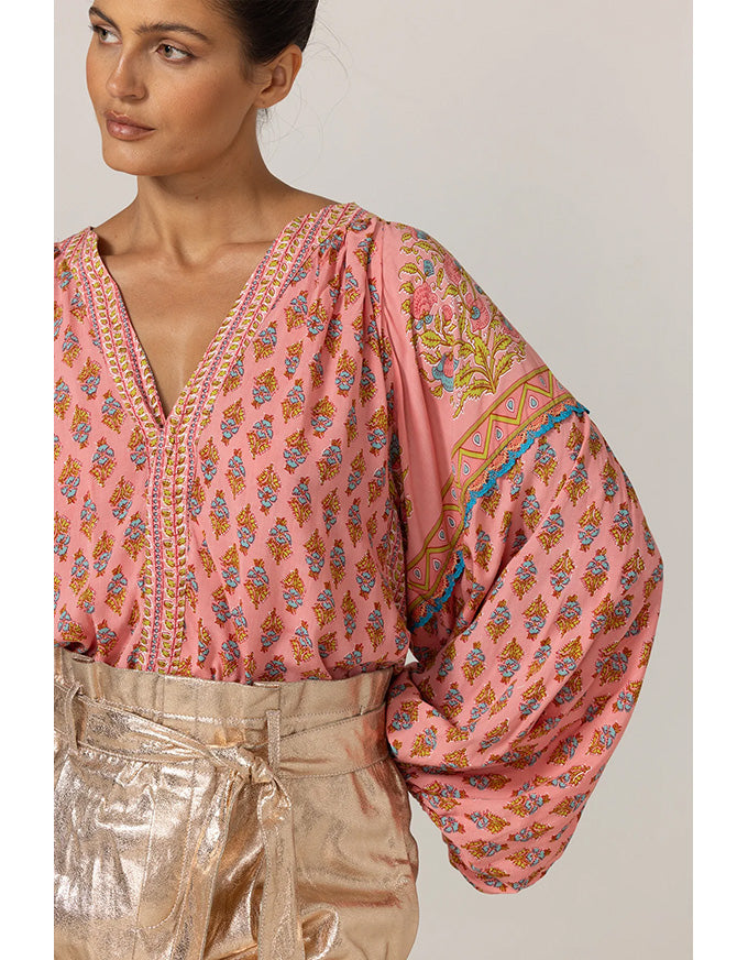 Blouse Karis Pink Paisley