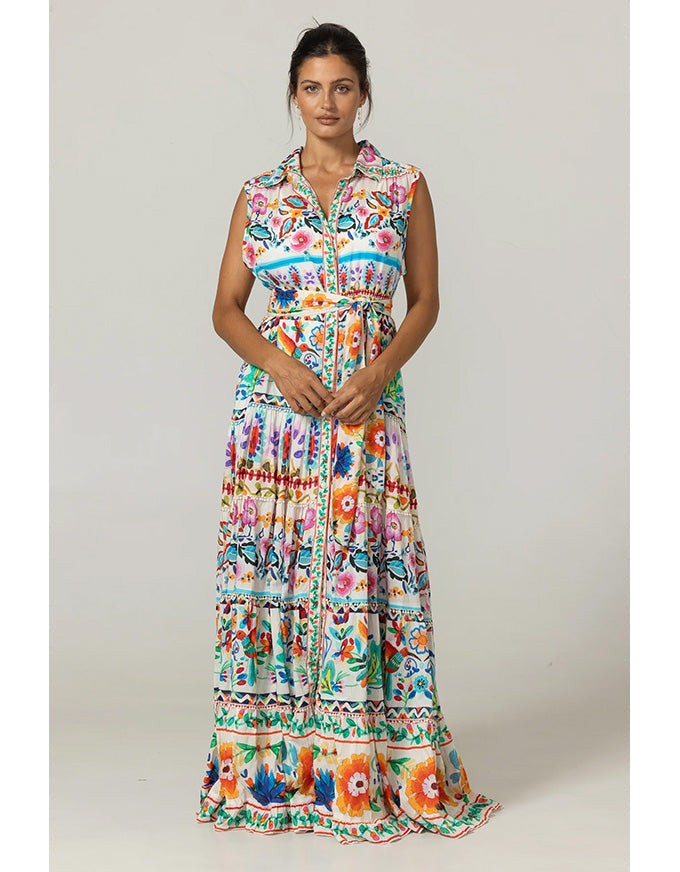 Dress Neela Cotton Voile Multi Floral