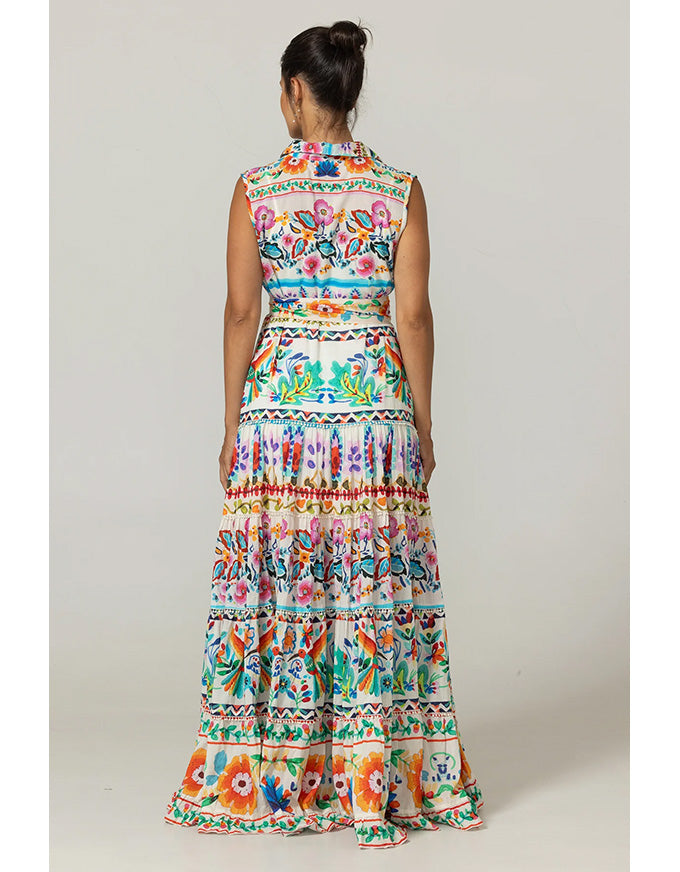 Dress Neela Cotton Voile Multi Floral