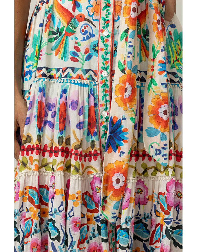 Dress Neela Cotton Voile Multi Floral