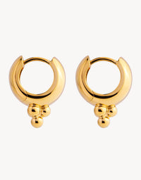 Genie Yellow Gold Huggie Earrings