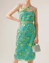 Glistening Tanager Dress Jade Floral