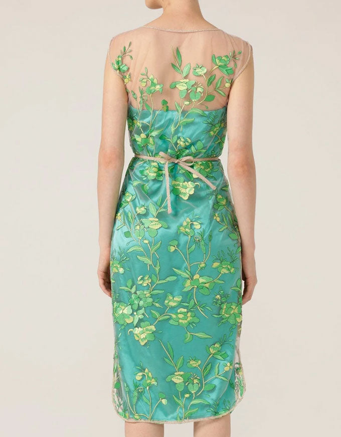 Glistening Tanager Dress Jade Floral