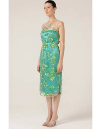 Glistening Tanager Dress Jade Floral