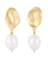 Golden Seashell Pearl Drops