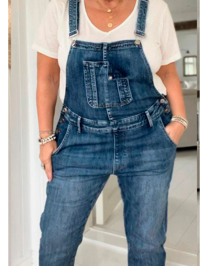 Good Vibes Denim Jumpsuit