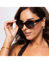 Hallie Sunglasses Black Smoke
