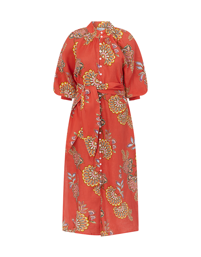 Flourish Dress - Kgari Melon