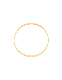Gold ring on a white background