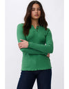 Heather Top Apple Green