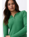 Heather Top Apple Green