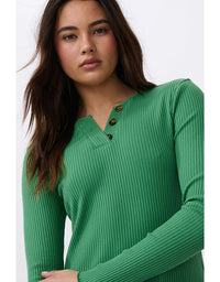 Heather Top Apple Green