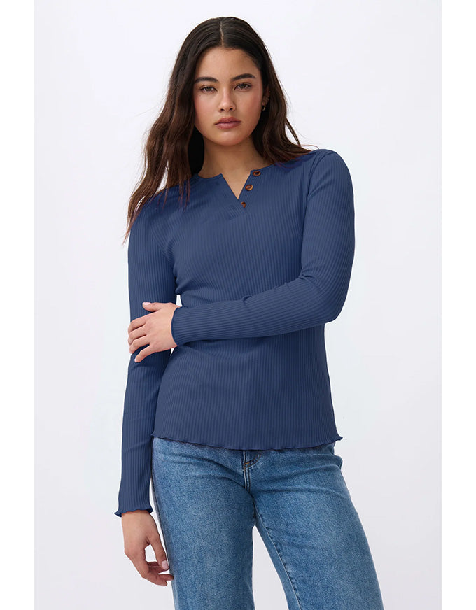 Heather Top Navy
