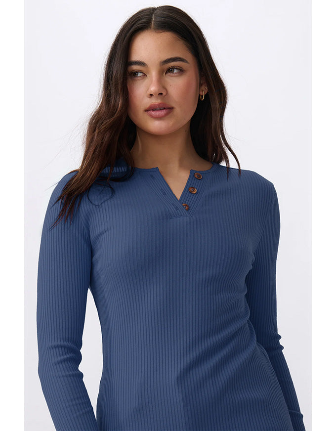Heather Top Navy