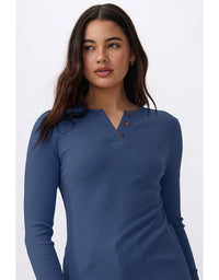 Heather Top Navy