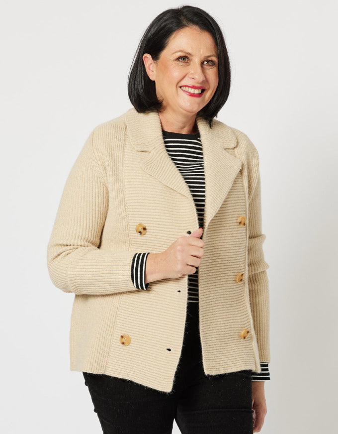 Helen Knit Jacket Camel