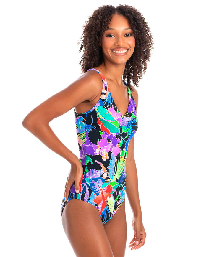 Hermes V Neck Plunge One Piece