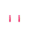 Hot Pink Opal Crystal Huggies