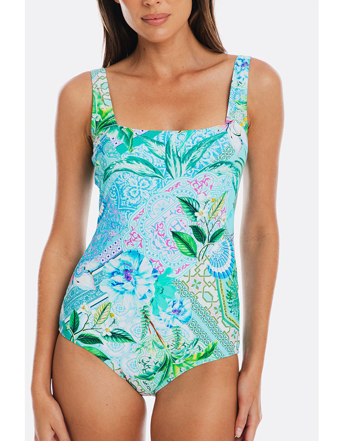 Lucca Square Neck One Piece