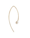 Pearl Curve Earrings Gold