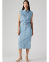 Iconic Sleeveless Denim Dress - Wrapped in Blue