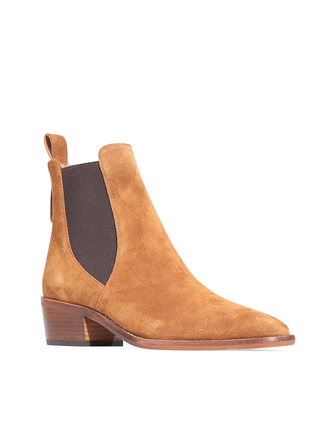 Ila Tobacco Suede Ankle Boot