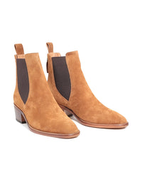 Ila Tobacco Suede Ankle Boot