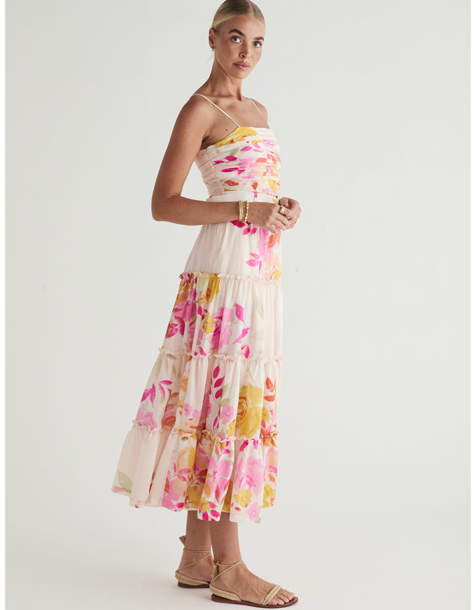 Iris Midi Dress Print