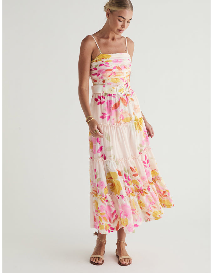 Iris Midi Dress Print