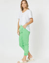 Isabella Cotton Pant Green