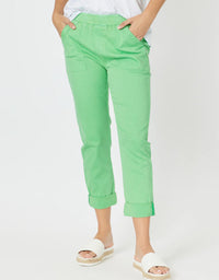 Isabella Cotton Pant Green