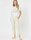 Isabella Cotton Pant Natural