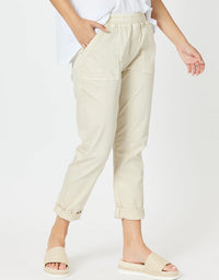 Isabella Cotton Pant Natural