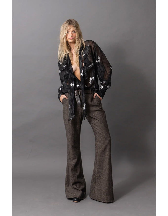 Romeo Pant Herringbone Hazelnut