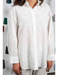 Jarrah Embroidered Shirt White
