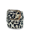 Jeans Belt Mini Leopard Cowhide